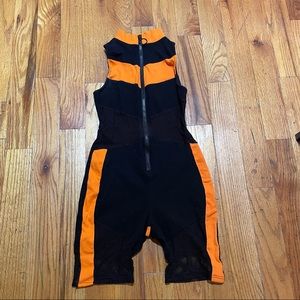 Orange/Black Jumpsuit